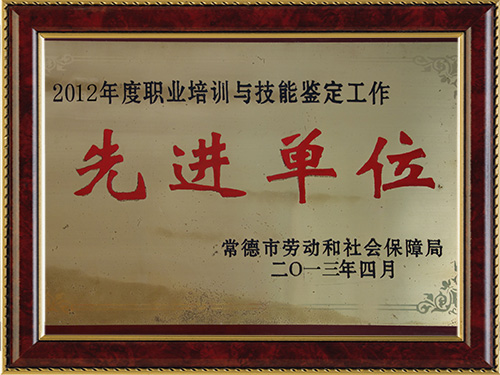 2012年度職業(yè)培訓(xùn)與技能鑒定工作-先進(jìn)對(duì)單位 2012年度職業(yè)培訓(xùn)與技能鑒定工作-先進(jìn)對(duì)單位